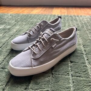 Keds Light Gray Canvas Sneakers